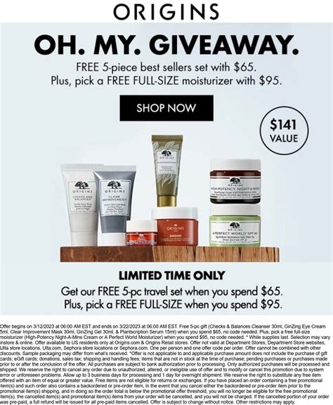 my origins coupon code.